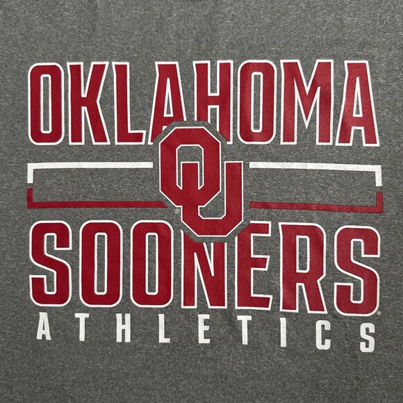 Oklahoma Sooners Athletics Large Tshirt Heather Gray Tee Mens L NWOT - Picture 7 of 7